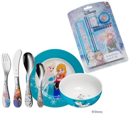 WMF Set de couverts enfant 6 pièces Disney Frozen avec set d'écriture