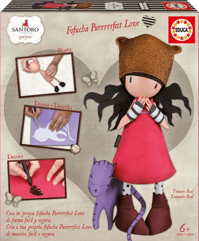 Educa Borrás Fofucha Gorjuss Purrrrrfect Love