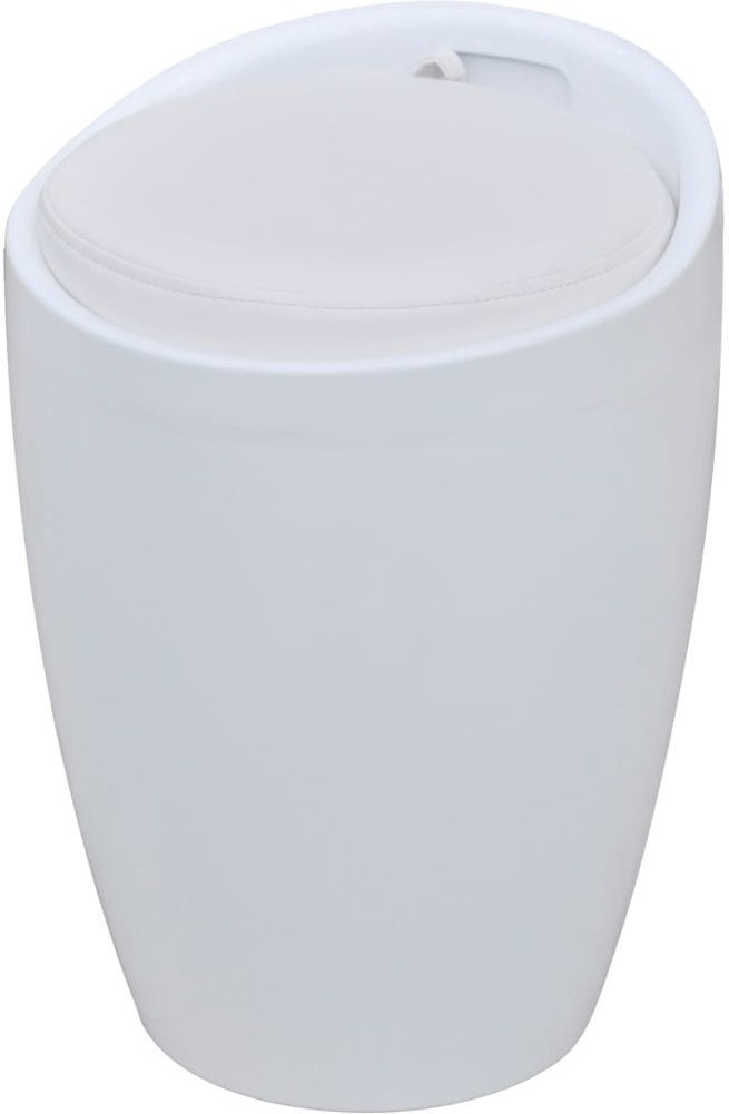 VidaXL Tabouret avec siège amovible blanc (242244)