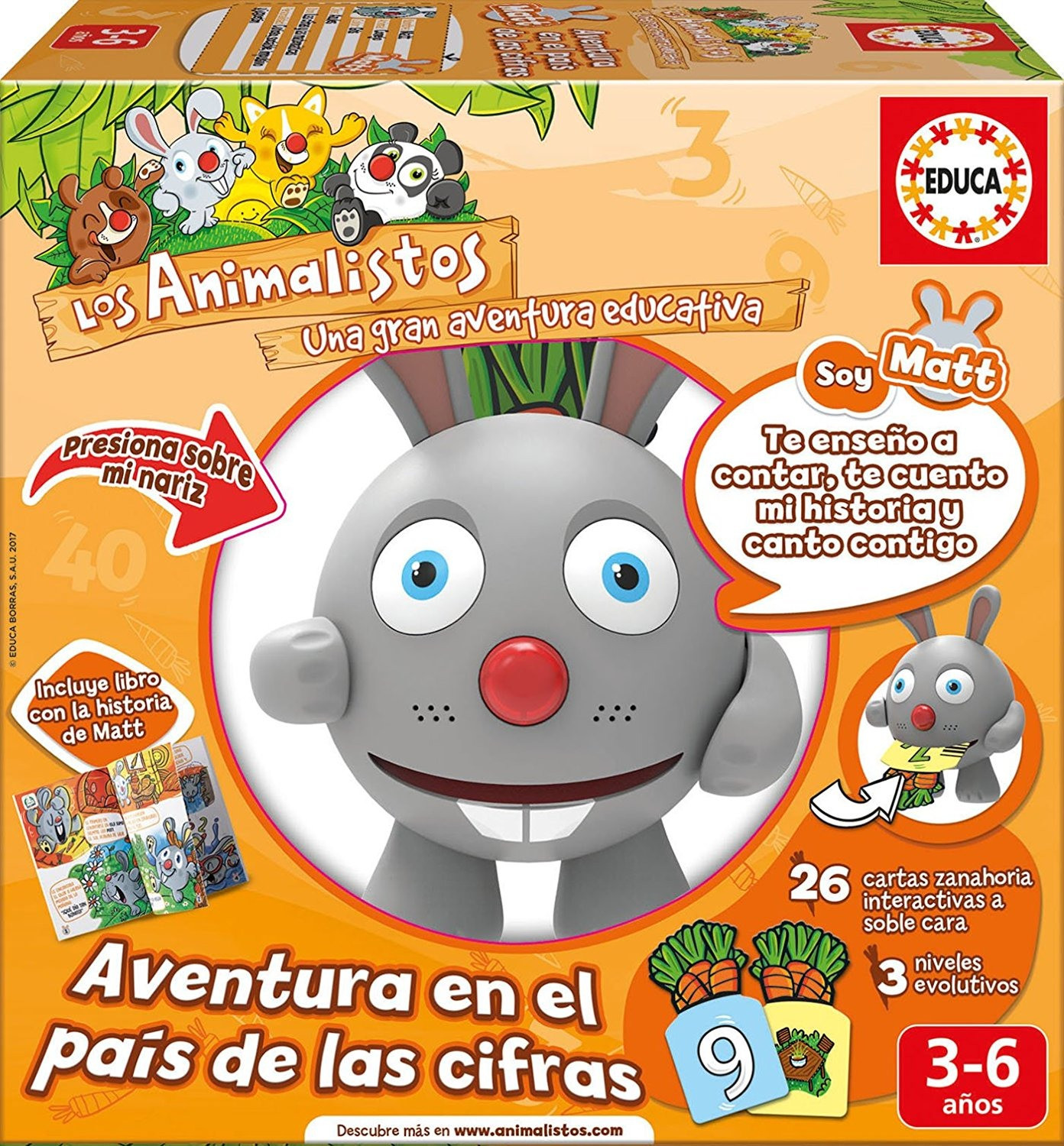 Educa Borrás Los Animalistos - Matt El Conejo