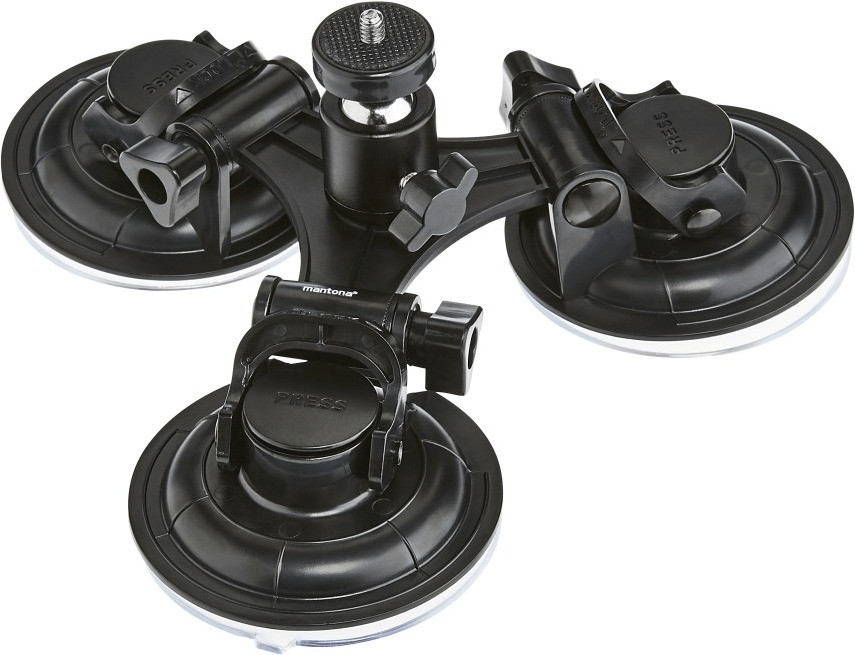 Mantona 3-Bein Saugnapfhalterung XL GoPro