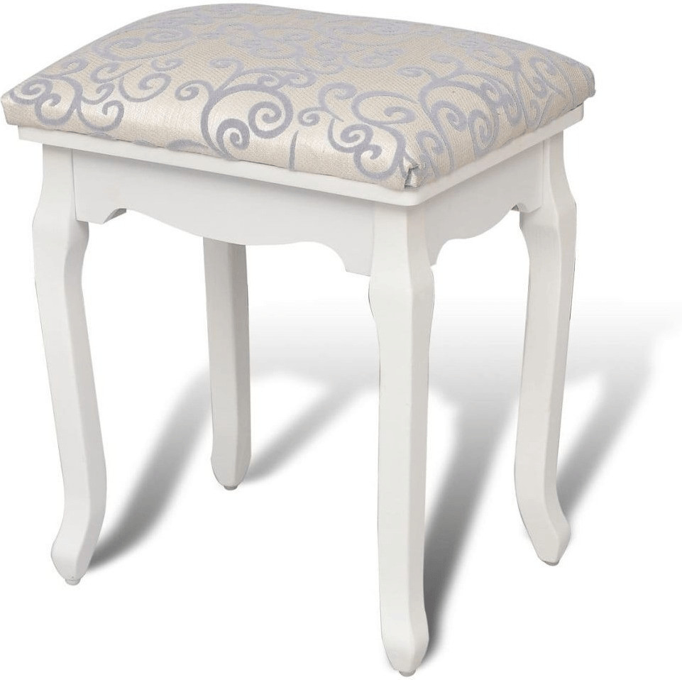 VidaXL Tabouret de coiffeuse blanc chaud (240316)