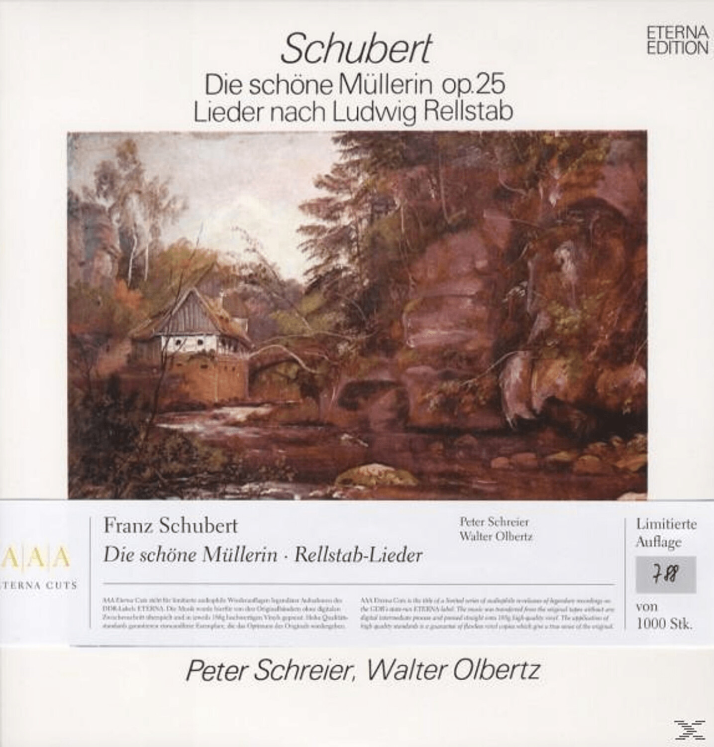 Schreier,Peter/Olbertz,Walter - Die Schöne Müllerin Op.25 (Vinyl)