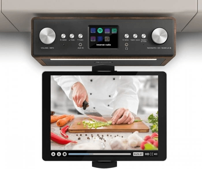 Auna Connect Soundchef walnut incl. Tablet Mount