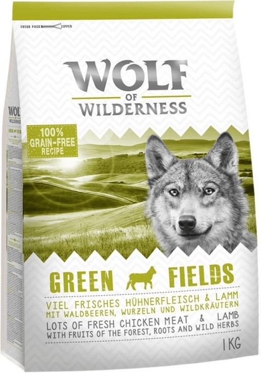 Wolf of Wilderness Adult Green Fields Lamb 1 kg