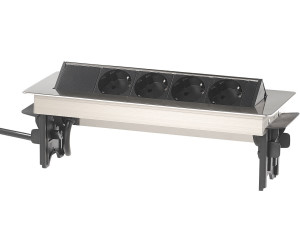 revolt Tisch Einbau Steckdose: Tisch-Einbausteckdose mit USB &  Standard-Kabeldurchführungen, Ø 60 mm (Einbausteckdose mit Kabel)