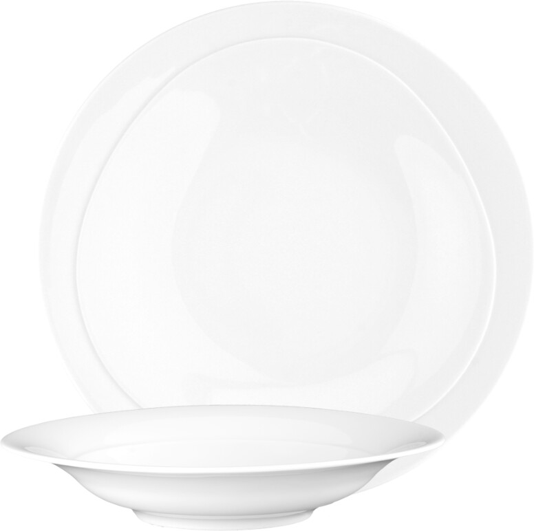 Seltmann Weiden Trio Dinnerware Set 12 pcs. T white