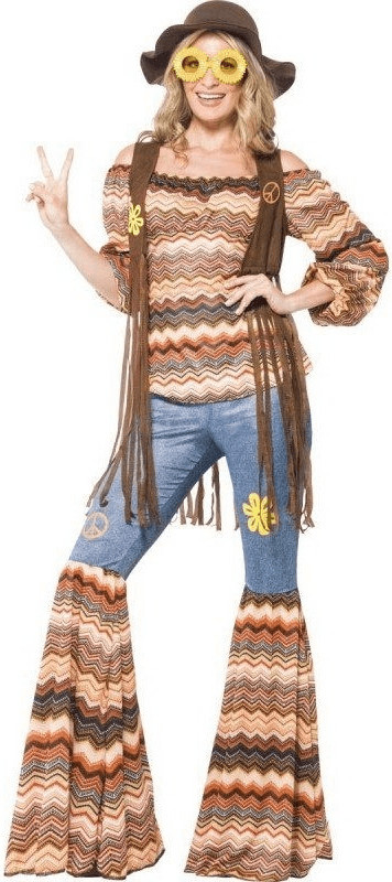 Smiffy's 70s Hippie Ladies Costume L