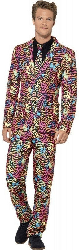 Smiffy's Déguisement homme Crazy Neon Wildlife taille L
