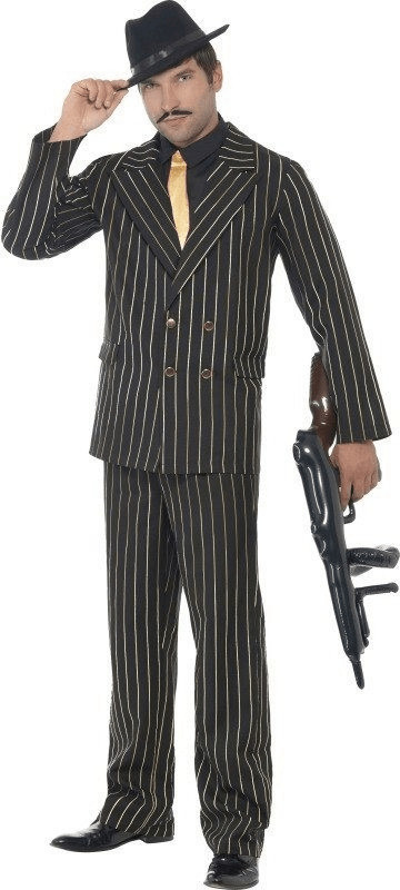 Smiffy's Déguisement homme Golden Mafia Boy taille L