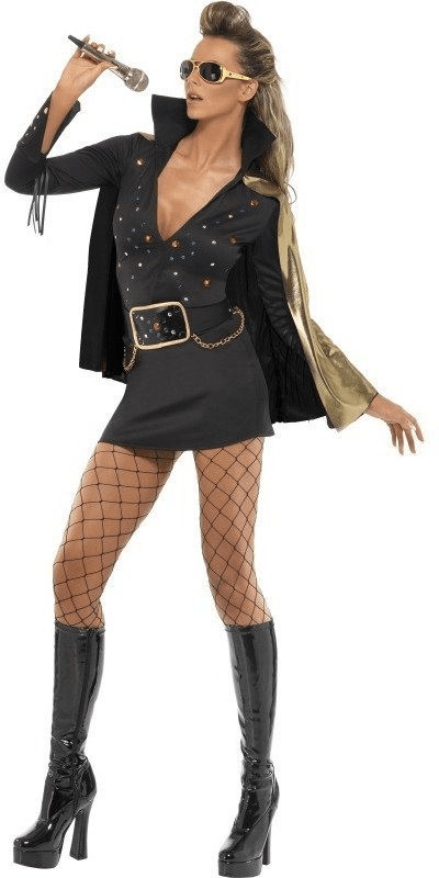 Smiffy's Déguisement Queen of Rock'n'Roll noir taille S