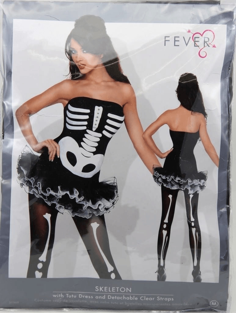 Photos - Fancy Dress Smiffy's Smiffy's Sexy Bones Skeleton Costume S