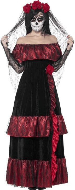Smiffy's Costume mariée jour des morts taille S