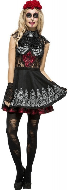 Smiffy's Déguisement femme Jour des Morts Senorita taille XS