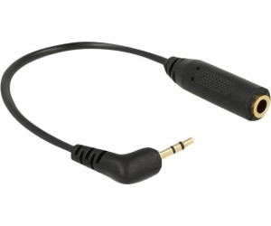 Adapter Splitt Audio Y Kabel 1 m Lang 3,5 auf 2x6,3 Klinkenstecker Adam Hall 