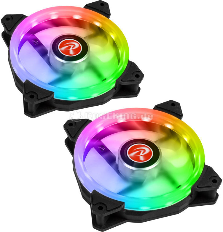 Raijintek Iris 12 Rainbow RGB 120mm 2-pack