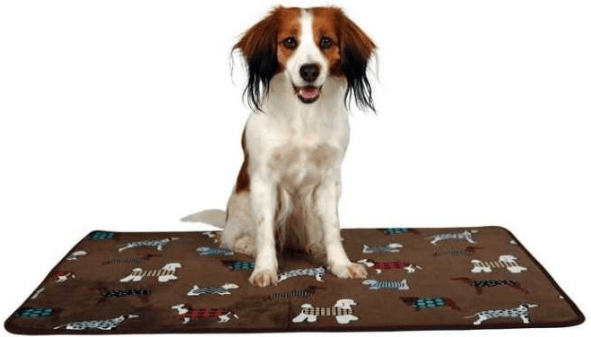 Photos - Bed & Furniture Trixie Dog Mat FunDogs 90x68cm - brown 