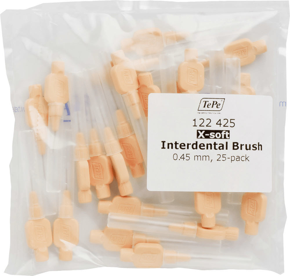 TePe Interdental Brush x-soft 0,45 mm light orange (25 pcs.)
