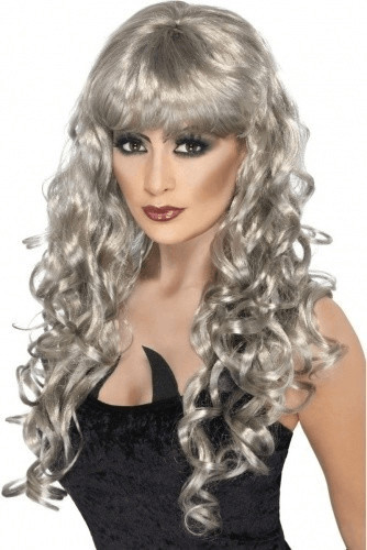 Smiffy's Silver siren wig long