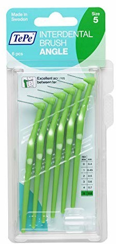 TePe Angle Interdental Brush 0.8 mm Green (2 x 6 pcs.)