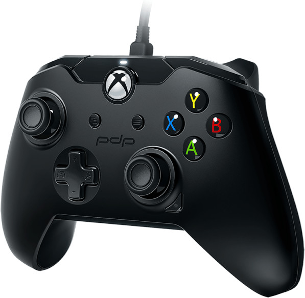 PDP Manette filaire Xbox One noir corbeau
