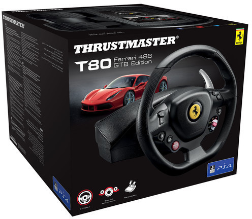 Thrustmaster TS-PC RACER Ferrari 488 Challenge Edition, Lenkrad schwarz