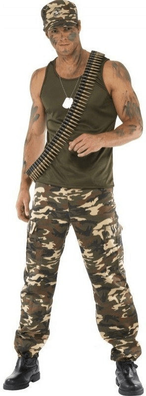 Smiffy's Déguisement soldat camouflage