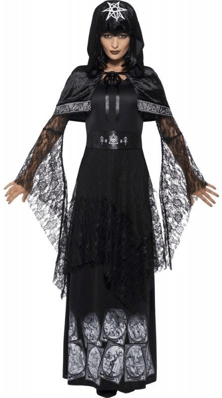 Smiffy's Déguisement Deluxe femme magicienne noire