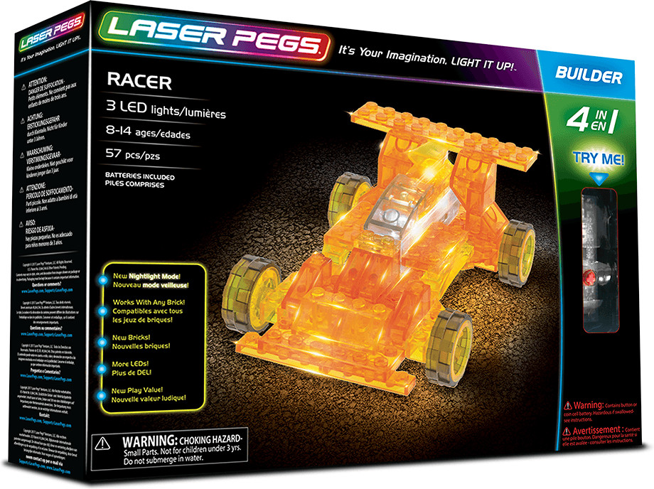 Laser Pegs Racer 4 en 1