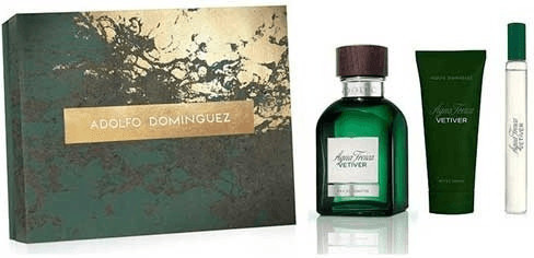 Adolfo Dominguez Agua Fresca Vetiver Set (EdT 120 ml + EdT 20 ml + AS 75 ml)