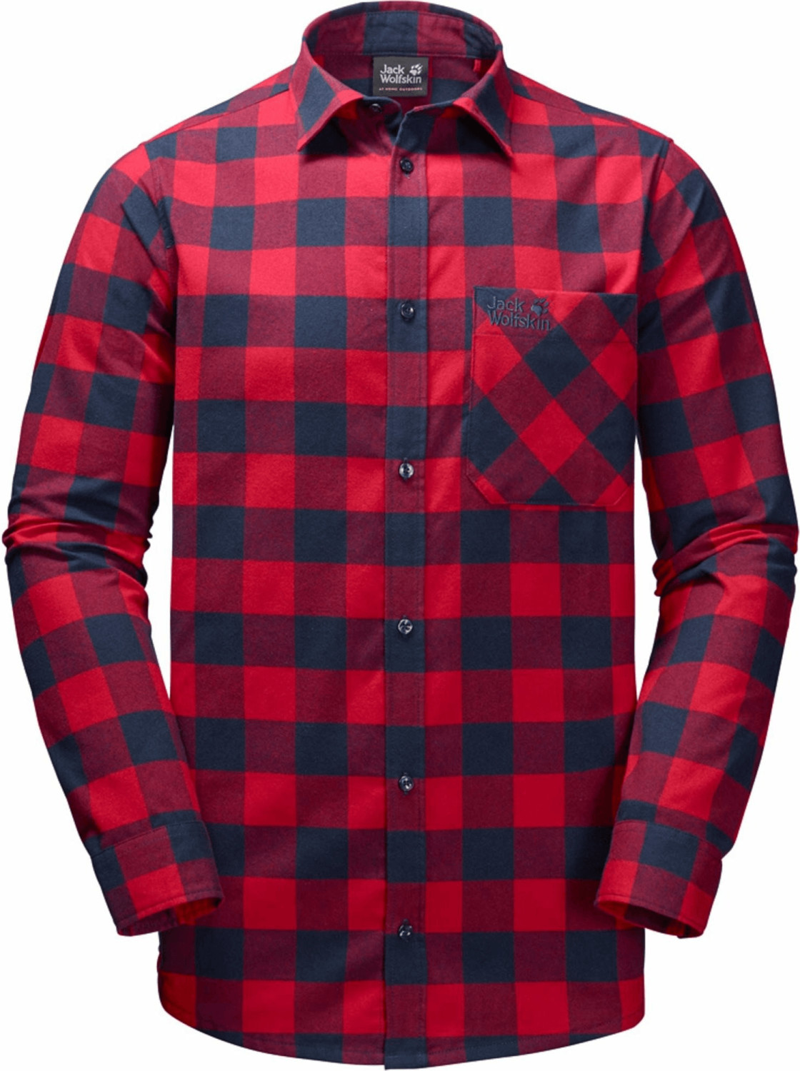 Jack Wolfskin Red River Shirt (1402551) indian red checks