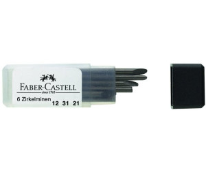 12 FABER-CASTELL Zirkelminen H 2,0 mm Ersatzminen für Zirkel Zirkelzubehör Schul 