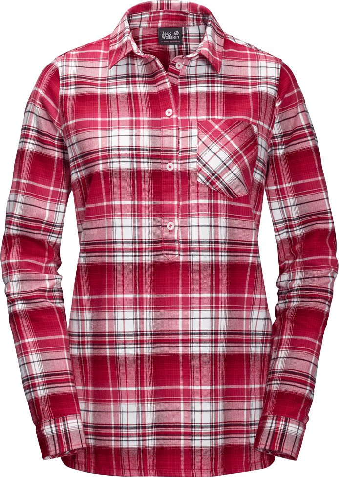 Jack Wolfskin Grange Park Shirt indian red checks