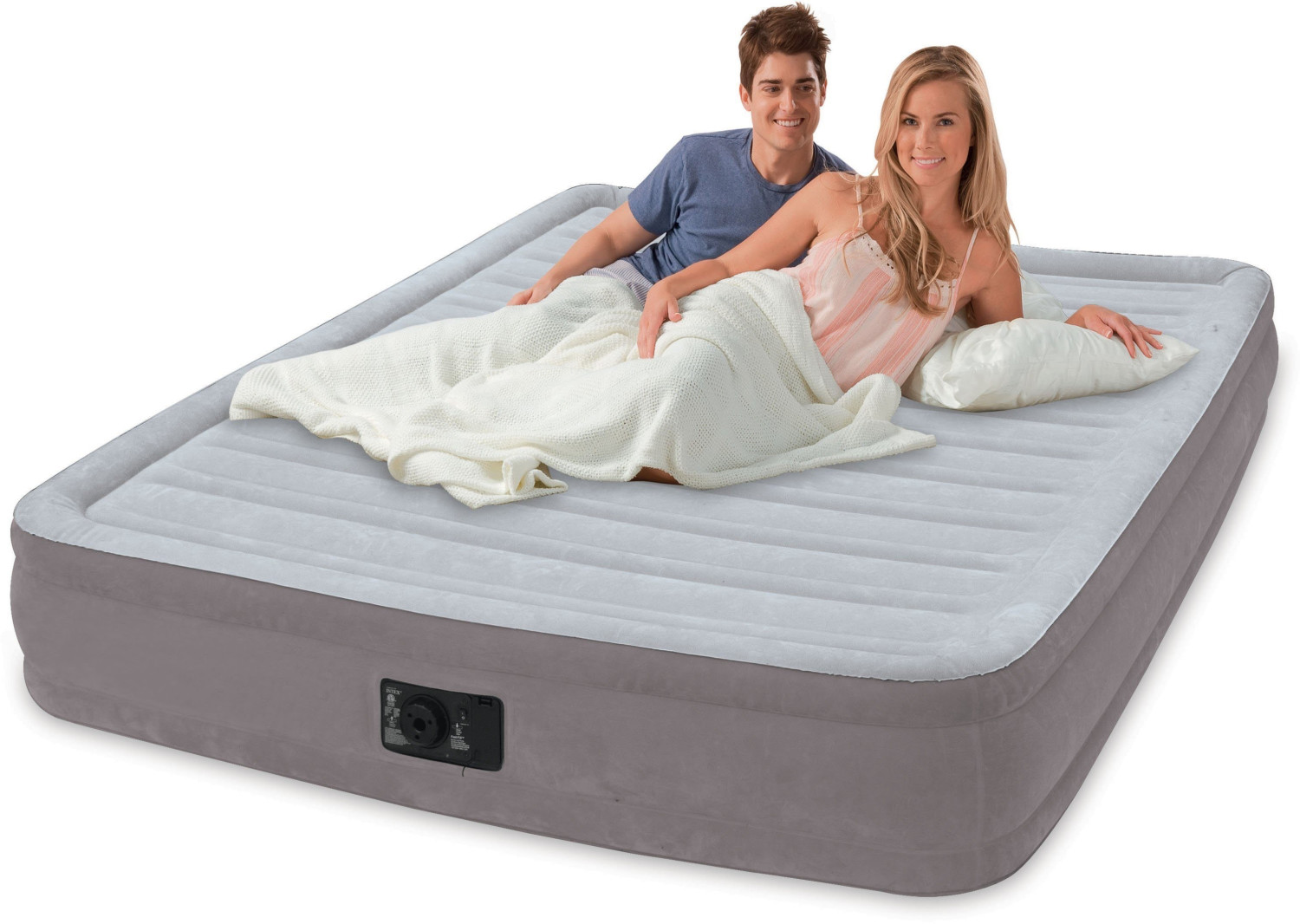 Intex Comfort Plush Full (191x137x33, grey)