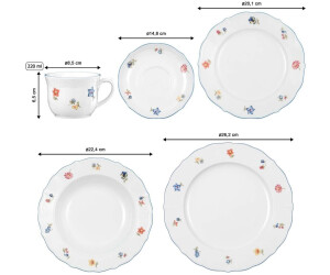 Service De Table Seltmann Weiden Sonate Nostalgia – 30 Pièces, Porcelaine Colorée, Neuf Sous Emballage