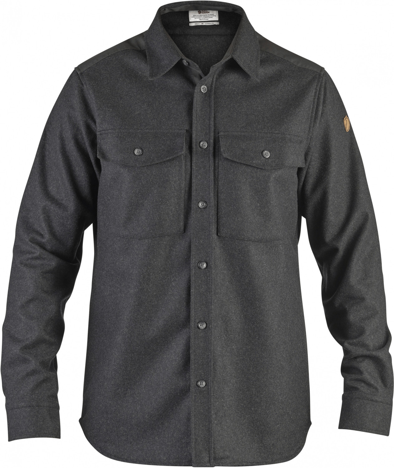 Fjällräven Övik Re-Wool LS Shirt Men dark grey