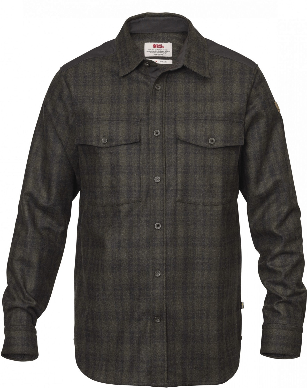 Fjällräven Övik Re-Wool LS Shirt Men dark grey olive