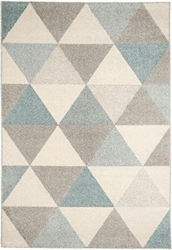 Benuta Pastel Geomet 160 x 230 cm blue