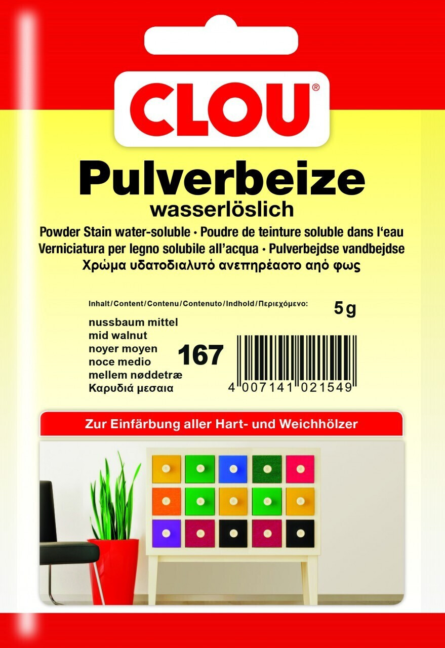 CLOU Beize in Pulver 5 g 167 nussbaum