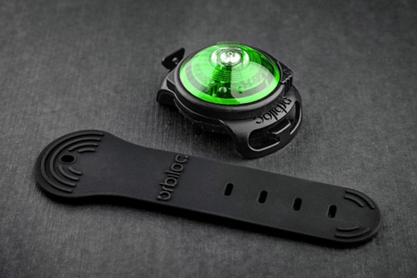 Orbiloc Dog Dual Lampe de sécurité LED pour collier vert
