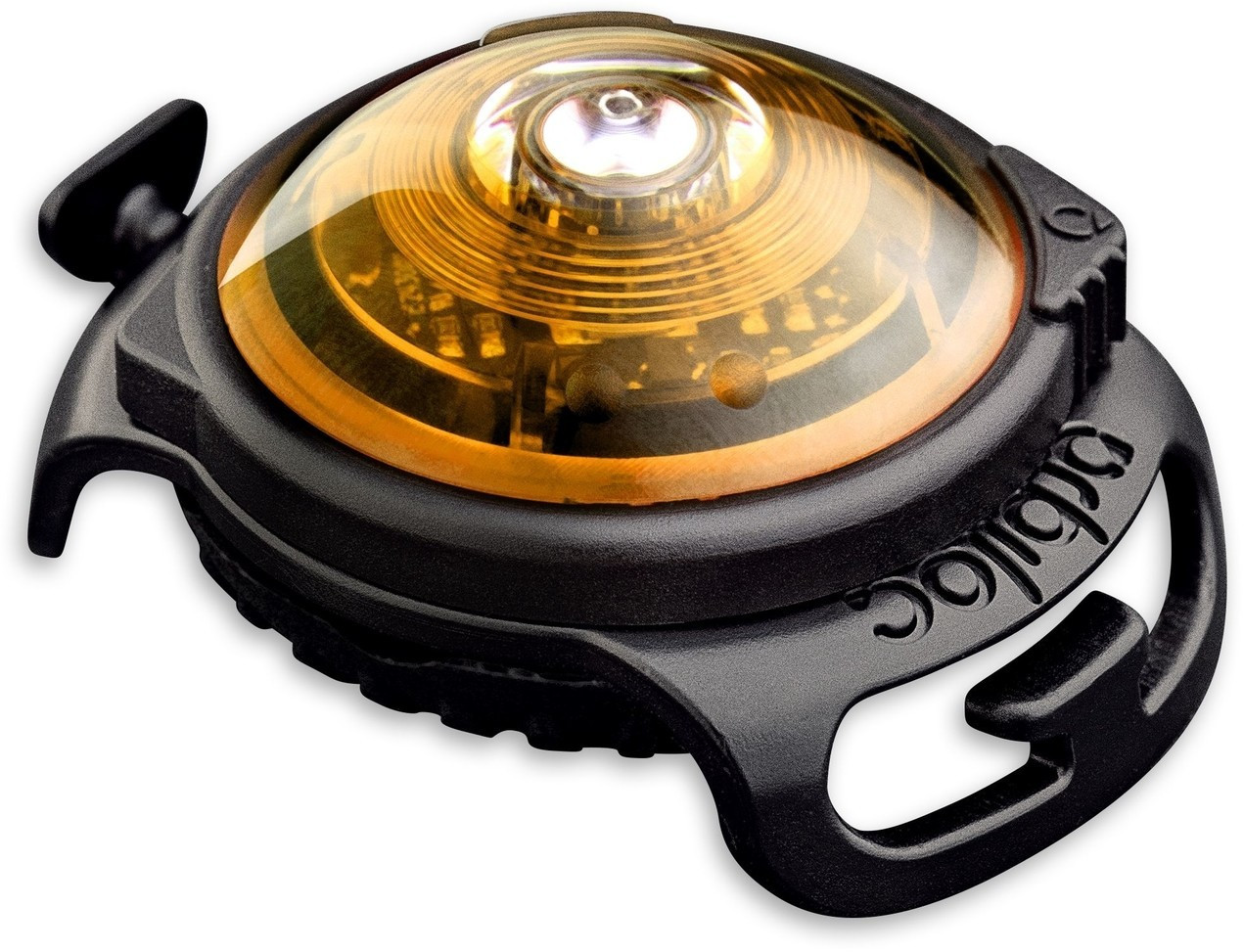 Orbiloc Dog Dual Lampe de sécurité LED pour collier jaune