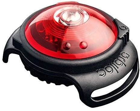 Orbiloc Dog Dual Lampe de sécurité LED pour collier rouge