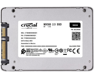 Crucial Disque dur SSD interne 500Go BX500 pas cher 