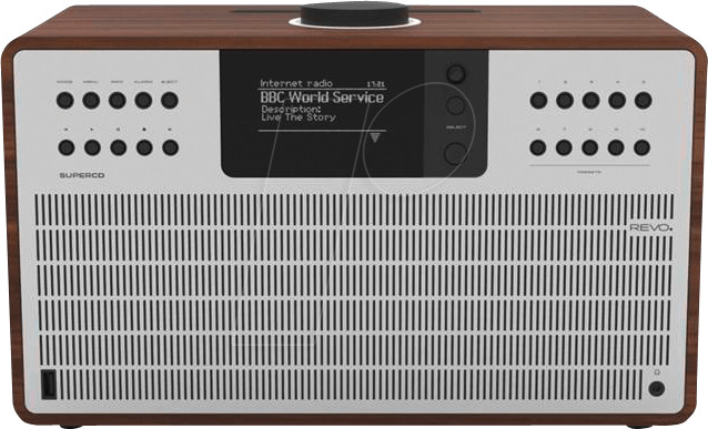 Revo SuperCD walnut-silver