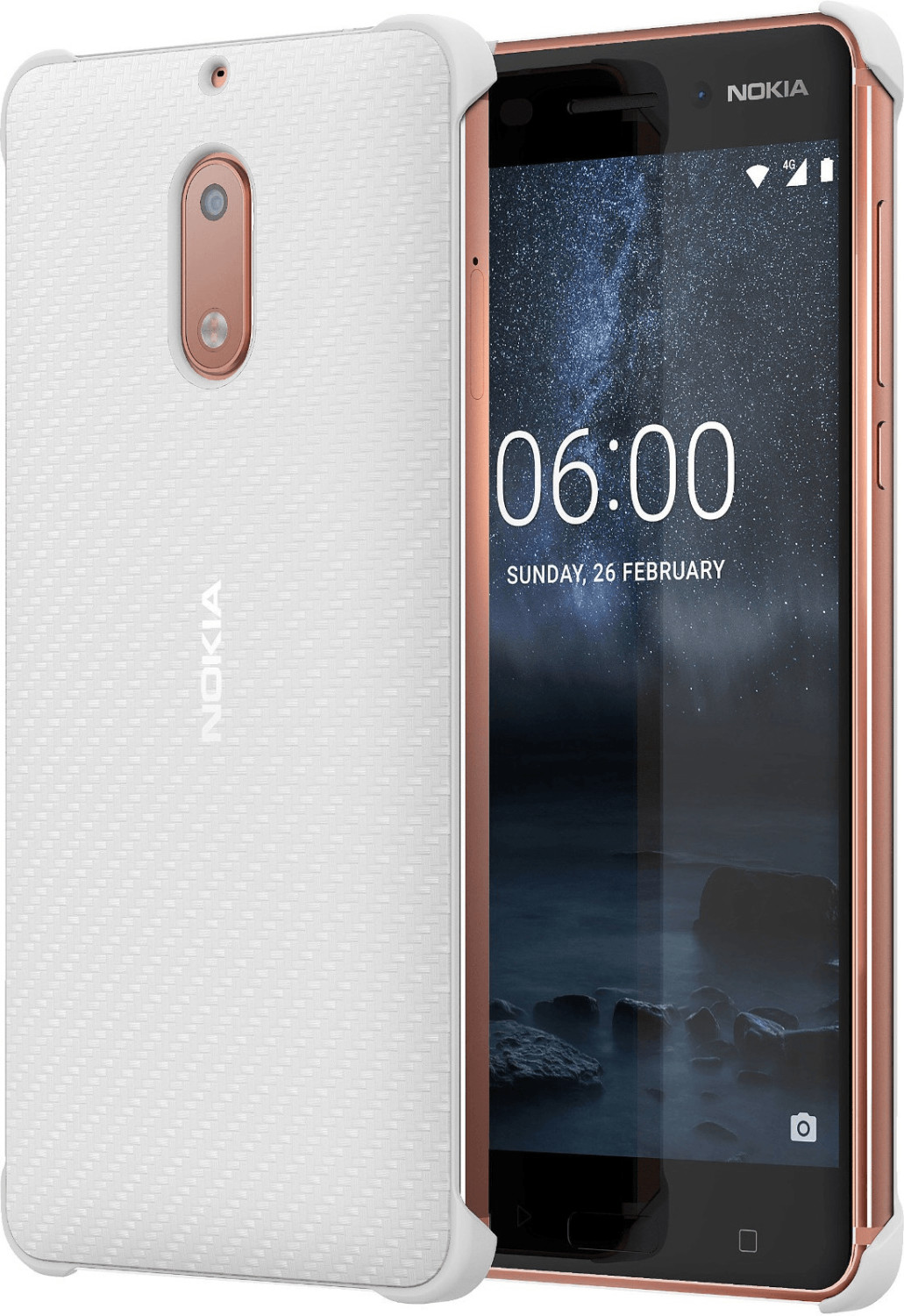 Nokia Carbon Fibre Design CC-802 (Nokia 6) white