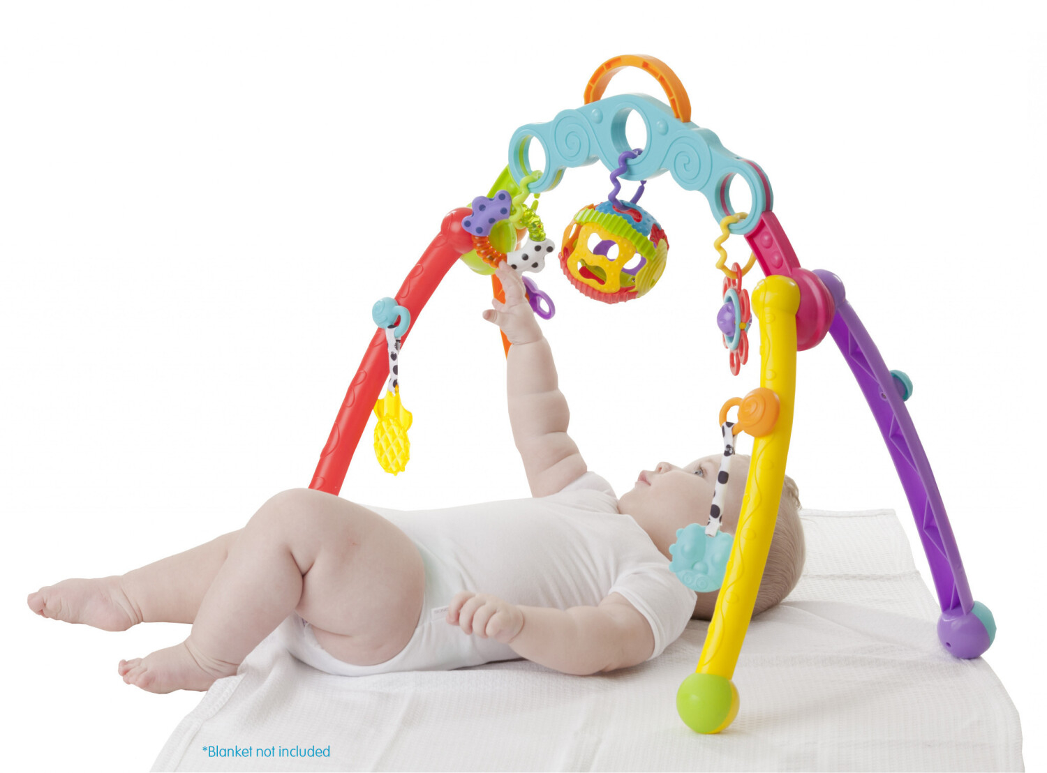 Arche d'éveil & portique d'activités pliable en bois pour bébé