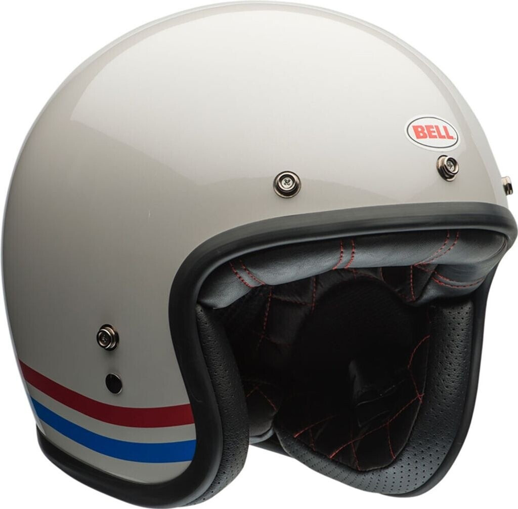 Bell Custom 500 Stripes blanc perlé