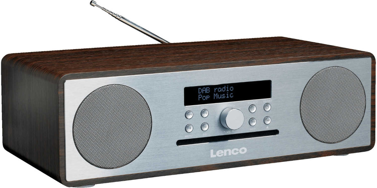 Lenco DAR-070WS walnut/silver
