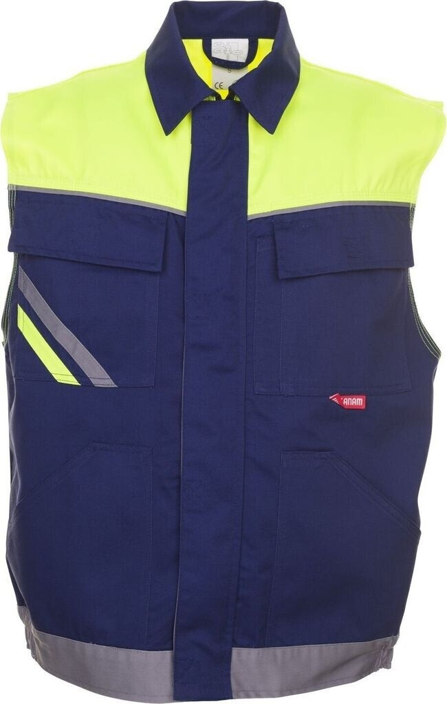 Planam Arbeitsweste VISLINE marine/yellow/zinc