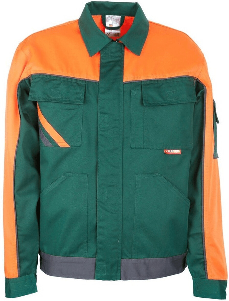 Planam Bundjacke V1 VISLINE green/orange/slate